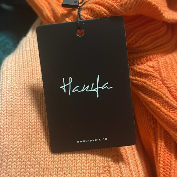 Original Hanifa Taliyah Dress in colour orange size L. - Picture 3 of 4